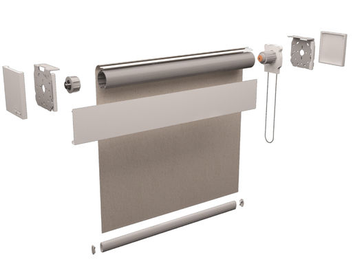 Van het Vensterzonneblinden van de dagnacht Intelligente Dubbele de Laag Gestreepte Stijl met Slimme Controle