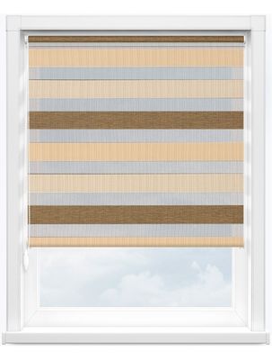 Van de de Keukenbadkamers van het elektriciteitspannebureau van de Rolzonneblinden het Gestreepte Dubbele Horizontale Patroon