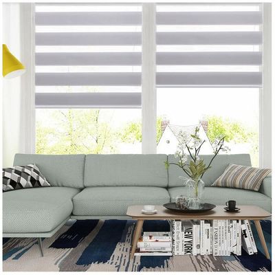 Binnen Horizontale Gestreepte Blinde Gordijn Dubbele Laag voor Woonkamer
