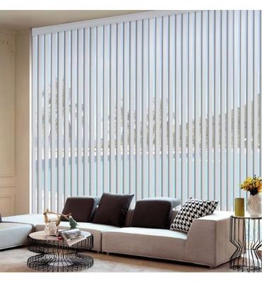 Het elektrische van de het vloer-aan-Plafond van de de Zonneblindenwoonkamer van het Droomgordijn Verticale Verticale Verticale Witte Gordijn Vensterelektriciteitspanne