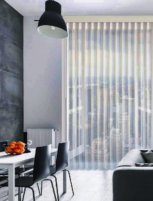Het zachte van het het Gordijnvenster van de Garendroom van de de Zonneblinden Stevige Kleur Verticale Semi Blinde Gordijn