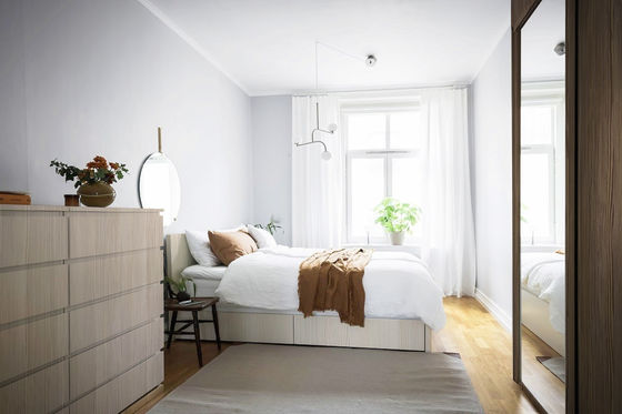 Witte Slang Gevormde Gauze Curtains Transparent And Shading-Balkonserkers