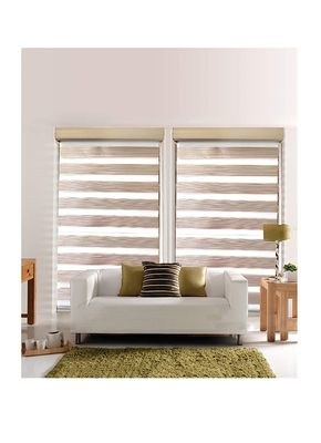 Dubbel de Techniekzonnescherm en Zonnescherm van Laag Gestreept Zacht Gauze Blackout Curtains Office Bathroom