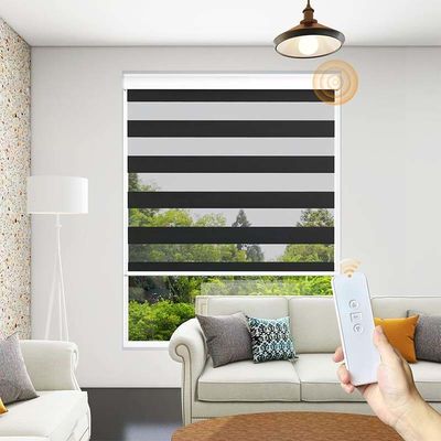 Intelligente elektrische waterdichte zwarte zebra gordijn voor kantoor badkamer project